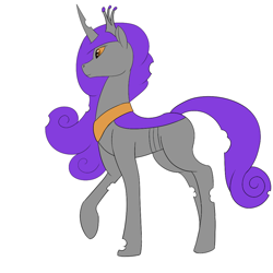 Size: 1000x1000 | Tagged: safe, artist:silverfan, oc, oc only, changeling, changeling queen, female, mare, simple background, solo, white background