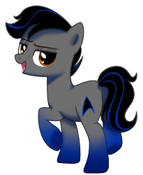 Size: 1113x1360 | Tagged: safe, artist:arshe12, oc, oc only, oc:techno babble, earth pony, pony, commission, looking at you, looking back, looking back at you, male, simple background, solo, stallion, transparent background