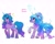 Size: 2048x1623 | Tagged: safe, artist:petaltwinkle, izzy moonbow, pony, unicorn, g5, crystallized, duality, female, floating heart, heart, mare, simple background, solo, sparkles, white background