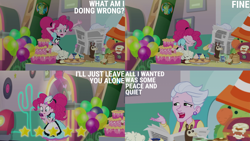 Size: 2000x1125 | Tagged: safe, edit, edited screencap, editor:quoterific, screencap, pinkie pie, equestria girls, five stars, g4, my little pony equestria girls: better together, server pinkie pie