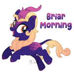 Size: 3000x3000 | Tagged: safe, artist:mitexcel, oc, oc only, oc:briar morning, kirin, blue coat, happy, high res, kirin oc, open mouth, orange mane, scales, show accurate, simple background, smiling, solo, transparent background, yellow mane