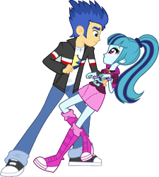 Size: 972x1082 | Tagged: safe, artist:themexicanpunisher, edit, flash sentry, sonata dusk, equestria girls, g4, my little pony equestria girls: rainbow rocks, background removed, female, male, senata, shipping, simple background, straight, transparent background