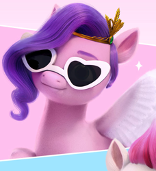 Size: 668x733 | Tagged: safe, pipp petals, zipp storm, pegasus, pony, g5, official, adorapipp, cute, female, mare, royal sisters (g5), siblings, sisters, sunglasses