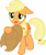 Size: 3000x3571 | Tagged: safe, artist:cloudy glow, applejack, earth pony, pony, g4, the summer sun setback, .ai available, applejack's hat, cowboy hat, female, floppy ears, hat, hat off, high res, mare, simple background, solo, transparent background, vector