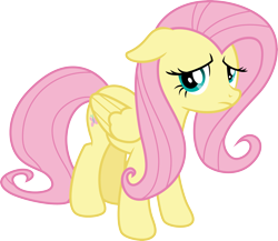 Size: 3455x3000 | Tagged: safe, artist:cloudy glow, fluttershy, pegasus, pony, g4, the summer sun setback, .ai available, cute, female, floppy ears, high res, mare, sad, sadorable, shyabetes, simple background, solo, transparent background, vector