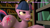 Size: 3840x2160 | Tagged: safe, artist:olkategrin, twilight sparkle, pony, unicorn, comic:no moaning in the library, g4, 3d, bent over, book, bookshelf, butt, comic, dialogue, english, female, golden oaks library, half-closed eyes, high res, large butt, looking at self, looking at something, looking up, magic, magic suppression, mare, open mouth, room, sitting, source filmmaker, surprised, tail, tail aside, talking, talking to herself, teeth, text