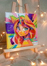 Size: 2480x3479 | Tagged: safe, artist:annna markarova, sunset shimmer, pony, unicorn, g4, 2023, high res, solo, traditional art