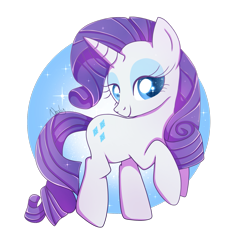 Size: 1777x1860 | Tagged: safe, artist:nnaly, rarity, pony, unicorn, g4, abstract background, female, horn, looking at you, mare, raised hoof, signature, simple background, smiling, smiling at you, solo, sparkles, transparent background