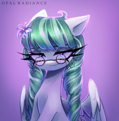 Size: 2931x2981 | Tagged: safe, artist:opal_radiance, oc, oc:mint meadows, pegasus, pony, high res, solo