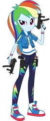 Size: 1920x4637 | Tagged: safe, artist:edy_january, rainbow dash, human, equestria girls, g4, my little pony equestria girls: better together, beretta 90.two, dual pistols, dual wield, equipment, geode of super speed, gun, gunslinger, handgun, magical geodes, mp5k, pistol, simple background, solo, special forces, submachinegun, task forces 141, transparent background, weapon, wild west