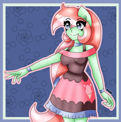 Size: 2192x2208 | Tagged: safe, artist:dazzlingmimi, equestria girls, g4, busty fairy floss, cute, equestria girls-ified, fairy floss, female, high res, ponied up, solo