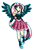 Size: 1218x1786 | Tagged: safe, artist:dazzlingmimi, fluttershy, equestria girls, g4, cute, emoshy, female, ponied up, shyabetes, simple background, solo, transparent background