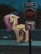 Size: 3000x4000 | Tagged: safe, artist:hattiezazu, fluttershy, pegasus, pony, g4, alternate hairstyle, aside glance, beanie, colored hooves, concave belly, doomer, female, fence, floppy ears, hat, high res, lidded eyes, looking at you, mare, outdoors, partially open wings, solo, standing, stop sign, street sign, wings