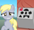 Size: 2160x1920 | Tagged: safe, artist:jaye, derpy hooves, pegasus, pony, g4, blocks, box, derp, implied twilight sparkle, show accurate, square hole, tiktok
