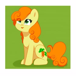 Size: 2560x2560 | Tagged: safe, artist:cottonaime, carrot top, golden harvest, earth pony, pony, g4, chibi, cute, cutie top, high res, solo