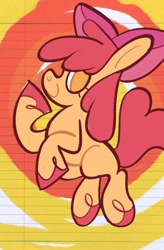 Size: 626x956 | Tagged: safe, artist:squidbly, apple bloom, earth pony, pony, g4, female, filly, foal, solo, unshorn fetlocks