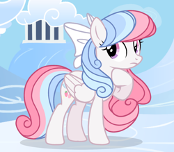 Size: 1234x1080 | Tagged: safe, artist:cstrawberrymilk, oc, oc:strawberry dream, pegasus, pony, g4, bow, female, hair bow, mare, solo