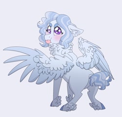 Size: 2067x1965 | Tagged: safe, artist:jinx32297, oc, oc only, pegasus, pony, blushing, female, mare, solo, tongue out