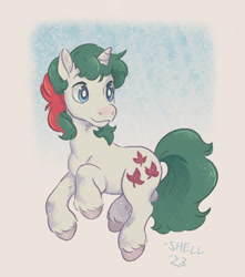 Size: 726x822 | Tagged: safe, artist:shellyochunks, gusty, pony, unicorn, g1, solo