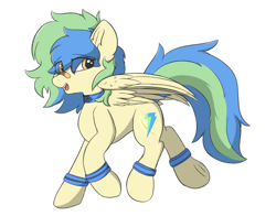 Size: 4971x3900 | Tagged: safe, alternate version, artist:hcl, oc, oc only, oc:hcl, pegasus, pony, bandaid, bandaid on nose, simple background, solo, white background