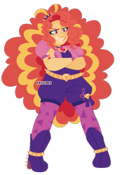 Size: 635x928 | Tagged: safe, artist:kenny, adagio dazzle, human, equestria girls, g4, my little pony equestria girls: rainbow rocks, curly hair, female, humanized, simple background, solo, transparent background