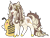 Size: 1920x1442 | Tagged: safe, artist:malinraf1615, oc, oc only, oc:amy, pony, unicorn, chibi, female, mare, simple background, solo, transparent background