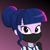 Size: 2160x2160 | Tagged: safe, artist:diilaycc, edit, editor:brokenadam, sci-twi, twilight sparkle, equestria girls, g4, my little pony equestria girls: friendship games, clothes, coronavirus, covid-19, cropped, crystal prep, crystal prep academy, crystal prep academy students, crystal prep academy uniform, crystal prep shadowbolts, face mask, gloves, gradient background, high res, mask, missing accessory, no glasses, pleated skirt, school uniform, skirt, solo