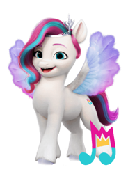 Size: 500x681 | Tagged: safe, artist:starbuzzarts, edit, pipp petals, zipp storm, pegasus, pony, g5, colored wings, female, jewelry, open mouth, palette swap, recolor, royal sisters (g5), siblings, simple background, sisters, solo, spread wings, tiara, white background, wings, zipp petals