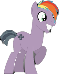 Size: 661x828 | Tagged: safe, edit, oc, oc only, oc:game copy, earth pony, pony, 1000 hours in ms paint, simple background, solo, transparent background