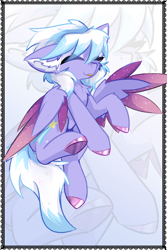 Size: 2000x3000 | Tagged: safe, artist:jubyskylines, cloudchaser, pegasus, pony, g4, :p, chest fluff, colored hooves, colored wings, colored wingtips, cute, cutechaser, ear fluff, eyes closed, female, flying, high res, mare, solo, tongue out, two toned wings, wings, zoom layer