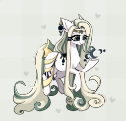 Size: 1950x1870 | Tagged: safe, artist:_alixxie_, oc, earth pony, pony, ear piercing, earring, female, jewelry, mare, piercing, solo