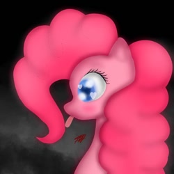 Size: 768x768 | Tagged: safe, artist:jojooh0n3y, pinkie pie, earth pony, pony, g4, female, solo, tongue out