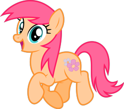 Size: 6329x5596 | Tagged: safe, artist:starryshineviolet, tropical spring, earth pony, pony, g4, magical mystery cure, absurd resolution, background pony, cute, female, happy, looking at you, mare, open mouth, prancing, simple background, smiling, smiling at you, solo, transparent background, vector