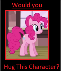 Size: 327x376 | Tagged: safe, edit, edited screencap, screencap, pinkie pie, earth pony, pony, g4, my little pony: friendship is magic, three's a crowd, cute, diapinkes, female, happy, hug, mare, meme, smiling, yes