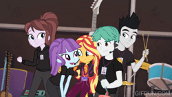 Size: 520x293 | Tagged: safe, screencap, sunset shimmer, equestria girls, g4, how to backstage, my little pony equestria girls: better together, animated, drone