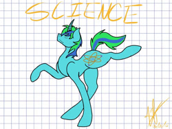 Size: 736x552 | Tagged: safe, artist:nightshadetheranger, oc, oc only, oc:cosmic atom, pony, unicorn, male, solo, stallion