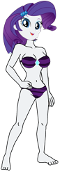 Size: 488x1416 | Tagged: safe, artist:matik1982, rarity, human, equestria girls, g4, bikini, bra, clothes, female, simple background, solo, swimsuit, transparent background, underwear