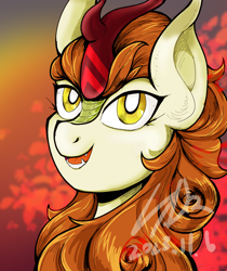 Size: 1500x1783 | Tagged: safe, artist:thurder2020, autumn blaze, kirin, g4, solo