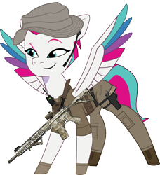 Size: 1166x1279 | Tagged: safe, artist:edy_january, artist:prixy05, edit, vector edit, zipp storm, pegasus, pony, g5, my little pony: tell your tale, ar-15, armor, assault rifle, body armor, boots, call of duty, call of duty: modern warfare 2, call of duty: warzone, captain price, clothes, combat knife, cpt.price, delta team, equipment, gears, gloves, gun, handgun, insurgency: sandstorm, knife, m1911, m4a1, military, military pony, military uniform, pistol, radio, rifle, shoes, simple background, soldier, soldier pony, solo, special forces, tactical vest, task forces 141, transparent background, uniform, uniform hat, united kingdom, us army, vector, vest, weapon