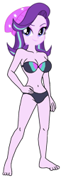 Size: 497x1440 | Tagged: safe, artist:matik1982, starlight glimmer, human, equestria girls, g4, beanie, bikini, bra, breasts, clothes, female, hat, simple background, solo, swimsuit, transparent background, underwear