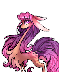 Size: 2550x3102 | Tagged: safe, artist:krissstudios, oc, oc only, earth pony, pony, big ears, butt fluff, chest fluff, concave belly, eyebrows, eyebrows visible through hair, eyelashes, female, high res, leg fluff, long mane, long neck, long tail, mare, necc, not sunny starscout, simple background, slender, solo, stylized, tail, thin, thin legs, transparent background