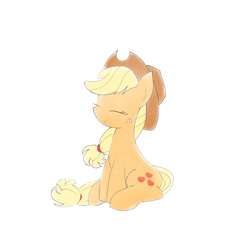 Size: 1170x1152 | Tagged: safe, artist:tiga mega, part of a set, applejack, g4, simple background, solo, white background