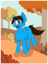 Size: 1576x2096 | Tagged: safe, artist:annuthecatgirl, oc, oc:fenix, pegasus, pony, cheek fluff, chest fluff, ear fluff, tree