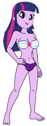 Size: 522x1381 | Tagged: safe, artist:matik1982, twilight sparkle, human, equestria girls, g4, bikini, bra, breasts, clothes, female, simple background, solo, swimsuit, transparent background, underwear