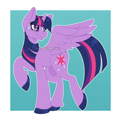 Size: 828x828 | Tagged: safe, artist:honeymews, twilight sparkle, alicorn, pony, g4, female, solo, twilight sparkle (alicorn)