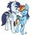 Size: 664x737 | Tagged: safe, artist:celestial-rainstorm, rainbow dash, soarin', pegasus, pony, g4, female, male, mare, ship:soarindash, shipping, simple background, stallion, straight, white background