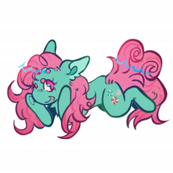 Size: 2048x2048 | Tagged: safe, artist:7redteeths, minty, earth pony, pony, g3, female, high res, mare, simple background, solo, white background