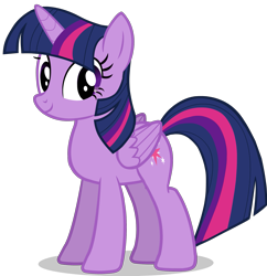 Size: 1989x2055 | Tagged: safe, artist:zslnews, twilight sparkle, alicorn, pony, g4, female, folded wings, looking at you, mare, simple background, solo, transparent background, twilight sparkle (alicorn), vector, wings