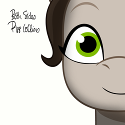 Size: 2000x2000 | Tagged: safe, artist:grapefruit-face, pipp petals, pegasus, pony, g5, my little pony: tell your tale, adorapipp, album cover, crossover, cute, high res, looking at you, phil collins, ponified, ponified album cover, sepia, simple background, solo, white background