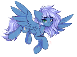 Size: 1600x1200 | Tagged: safe, artist:falafeljake, oc, oc only, oc:vesperal breeze, pegasus, pony, big ears, commission, female, flying, looking at you, mare, pegasus oc, scar, self harm, self harm scars, simple background, solo, spread wings, white background, wings